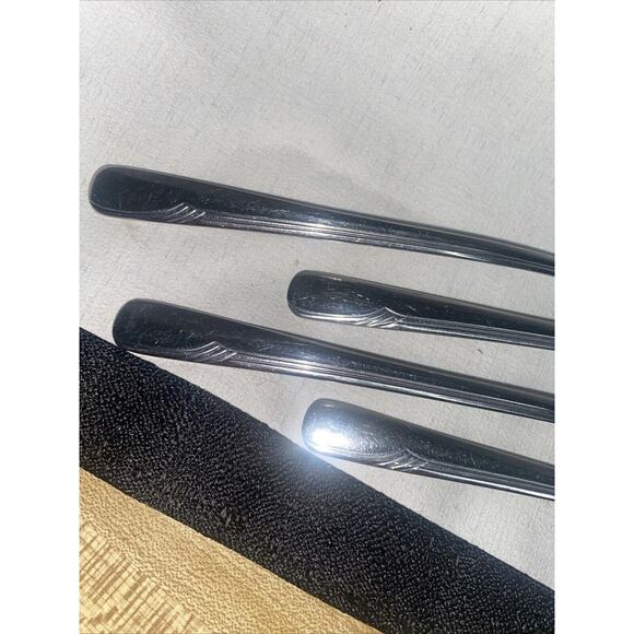 Set Of 4 ONEIDA Valor STAINLESS SOUVENIR Iced Tea Spoon PAN-CANAL - Picture 3 of 7